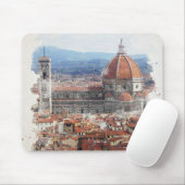 Tapis De Souris Florence Italie Aquarelle Art (Avec souris)