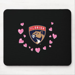 Tapis De Souris Florida Panthers Saint-Valentin Amour Nhl Officiel