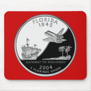 Tapis De Souris Florida State Faux Quarter