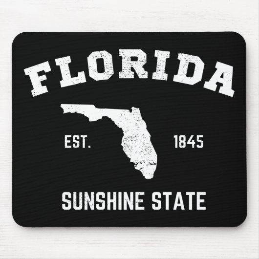 Tapis De Souris Floride Est 1845 Sunshine State (Devant)
