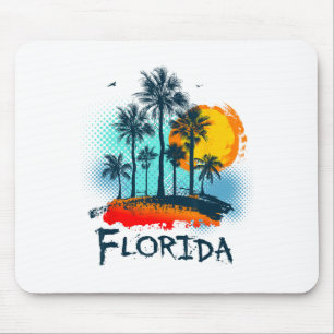 Tapis De Souris Floride Fl Été Miami Vibes Plage Sunshine State