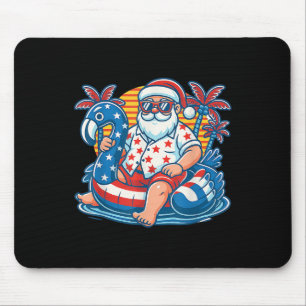 Tapis De Souris Flotteur de piscine Flamant Rose Santa Noël du 4 j