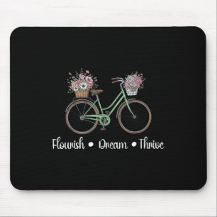 Tapis De Souris Flourish Dream Thrive Floral Bike Subtle 8647 Trum