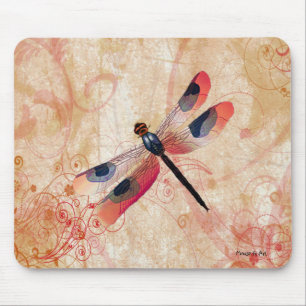 Tapis De Souris Flourish Mousepad de libellule