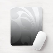Tapis De Souris Flourish noir et blanc (Avec souris)