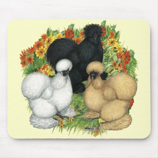 Tapis De Souris Flower Garden Silkies (Devant)
