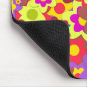 Tapis De Souris Flower Power 60s hippy (Coin)