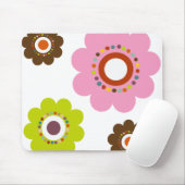 Tapis De Souris Flower power Mousepad (Avec souris)