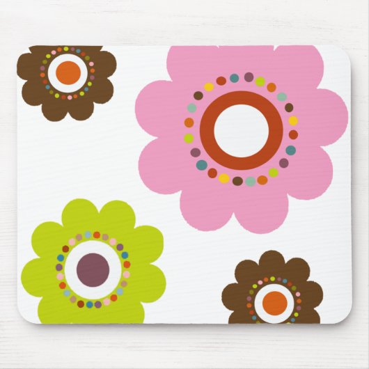 Tapis De Souris Flower power Mousepad (Devant)