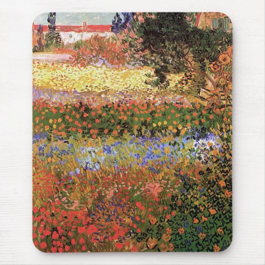 Tapis De Souris Flowering Garden,Vincent van Gogh. (Devant)