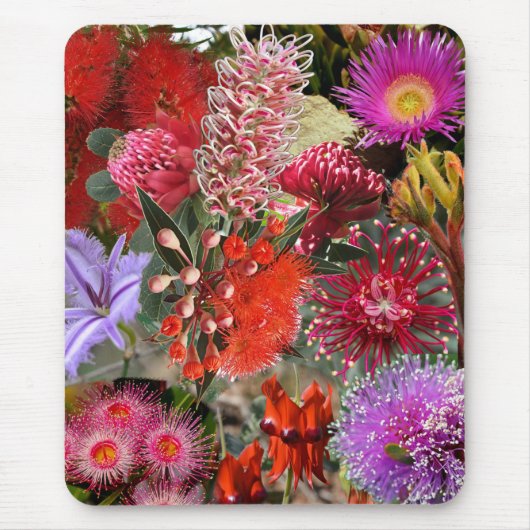 Tapis De Souris Flowers sauvages australiens (Devant)