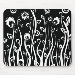 Tapis De Souris flowers_white d'imaginaire