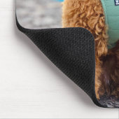 Tapis De Souris Fluffy Brown Poodle Chien chiot (Coin)