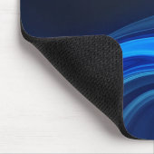 Tapis de souris Fluid Waves bleu électrique (Coin)