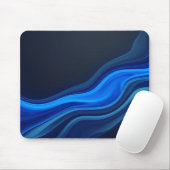 Tapis de souris Fluid Waves bleu électrique (Avec souris)