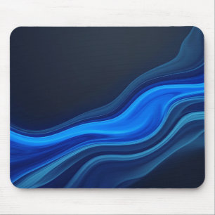 Tapis de souris Fluid Waves bleu électrique