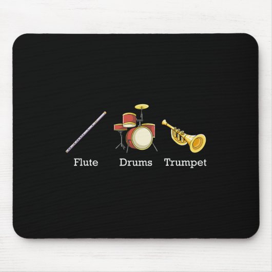 Tapis De Souris Fluide Trumpet Et Instruments Subtil Anti Tru (Devant)