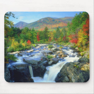 Tapis De Souris Flume Falls Montagnes Adirondack