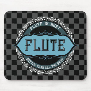 Tapis De Souris Flute Best Music Note Circle
