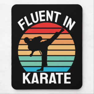Tapis De Souris Flux dans Karate Funny Karate