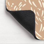 Tapis De Souris Flux dans Tan et Crème (Coin)