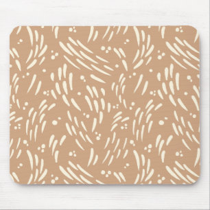 Tapis De Souris Flux dans Tan et Crème