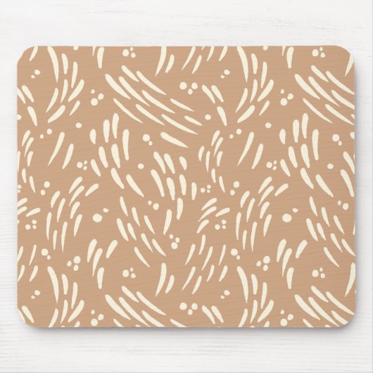 Tapis De Souris Flux dans Tan et Crème (Devant)