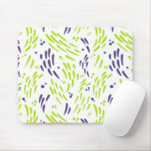 Tapis De Souris Flux de chaux vert et pourpre (Avec souris)