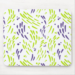 Tapis De Souris Flux de chaux vert et pourpre