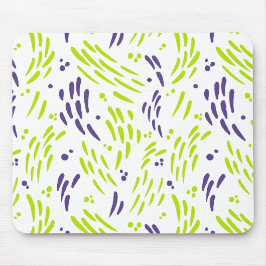 Tapis De Souris Flux de chaux vert et pourpre (Devant)