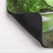 Tapis De Souris Flux de la forêt verte Mousepad. (Coin)