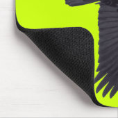 Tapis De Souris Flying Black Raven Gothic, Haida, Faune (Coin)