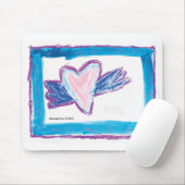 Tapis De Souris Flying Heart - Kids Art for CHOC (Avec souris)
