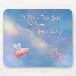 Tapis De Souris Flying Pig Grow Your Wings