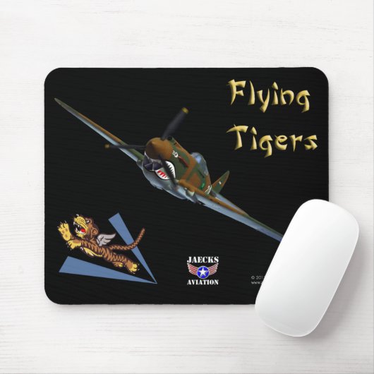 Tapis De Souris Flying Tigers P-40B Warhawk Mousepad (Avec souris)