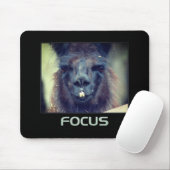 Tapis De Souris Focus Black Llama Inspiration (Avec souris)