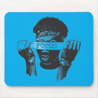 Tapis De Souris Focus Blindfold Motivational Street Art Illustrati