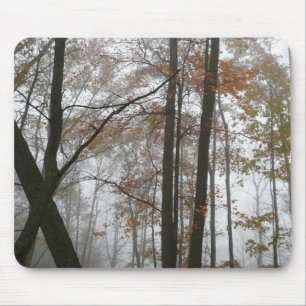 Tapis De Souris Foggy Fall en Pennsylvanie Automne Nature