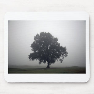 Tapis De Souris Foggy Tree
