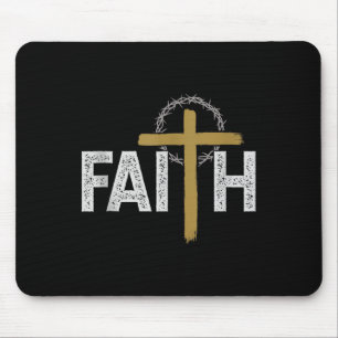 Tapis De Souris Foi Bible Religieuse Jésus Catholique Chrétien Tan