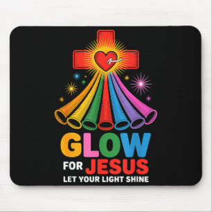 Tapis De Souris Foi chrétienne Brille Pour Jésus