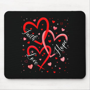 Tapis De Souris Foi chrétienne Espérance Amour Cœurs Religieux Val