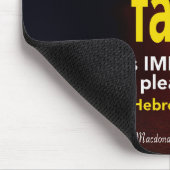 Tapis De Souris Foi | Hébreux 11:6 | Écriture chrétienne (Coin)