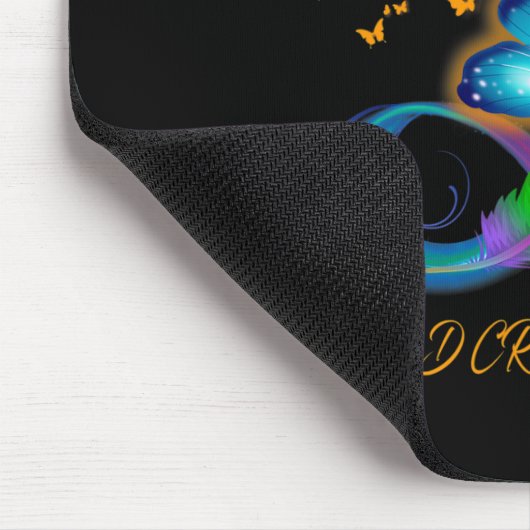 Tapis De Souris Foi papillon Espoir Aimer RSD RCR Sensibilisation (Coin)