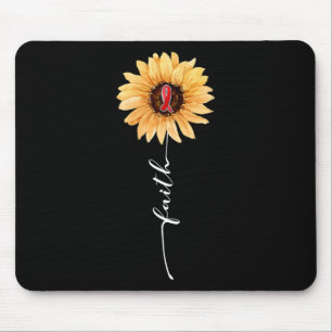 Tapis De Souris Foi Tournesol Bourgogne Ruban Cerveau Aneurysme Aw