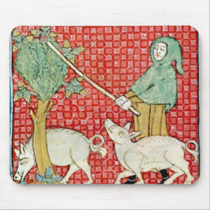 Tapis De Souris Fol.59v novembre : Collecte des glands
