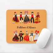 Tapis De Souris Folklore de l'Alsace, France (Avec souris)