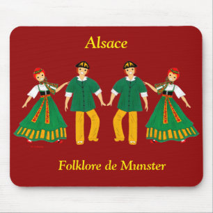 Tapis De Souris Folklore de Munster, Alsace, France