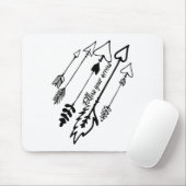 Tapis De Souris Follow Your Arrow Motivational  (Avec souris)