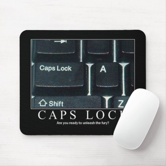 Tapis De Souris Fonction majuscule Mousepad (Avec souris)